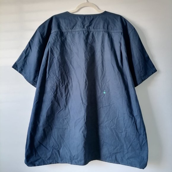 Carhartt Women's Navy Blue Scrub Top Size 2XL Blemish - Picture 2 of 7
